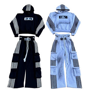 Ensemble survêtement cargo oversize pour homme avec logo personnalisé et marque privée – Vente en gros - Product Image 1