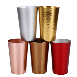 Vaso de Metal Reutilizable de Grado Alimenticio, Resistente a la Oxidación, para Fiestas, Bar, Viajes, 350 ml, de Aluminio, Cambia de Color, para Sake - Product Image 2