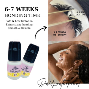 Hm colle cils vente chaude marque privée rapide 1-2 secondes Extensions de cils secs colle cils adhésif pour sensible - Product Image 6