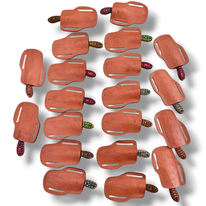 Lote al por mayor de 20 cuchillos de vaquero de acero de Damasco con mangos de madera Pakka, espiga completa, hojas fijas de 7 pulgadas, cuchillo de ranchero - Product Image 5