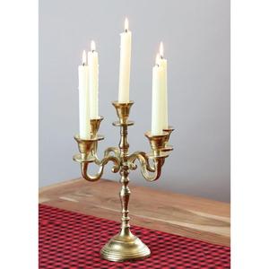 Luxury Brass 5 Arms Candle Stand Wedding Home Decoration Gold Finish <b>Candelabra</b> Table Centerpiece Hot Selling Candle Holder - Product Image 5