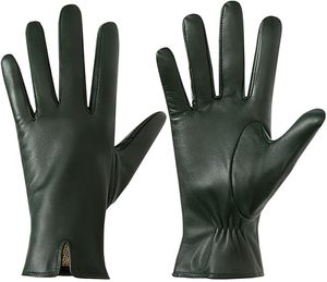 Gants de vélo en cuir jaune respirants avec doublure thermique en microfibre, longueur poignet, pour le cyclisme, les sports, les voyages et l'usage quotidien - Product Image 3