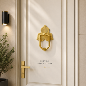 Luxury Brass Sunburst <b>Door</b> <b>Knocker</b> Decorative Vintage <b>Front</b> <b>Door</b> Hardware Elegant Entrance Accent for Homes Villas Hotels Decor - Product Image 3