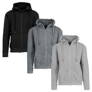Sudadera con capucha premium 100% algodón para mujer, la más vendida, de mezcla de algodón, con cremallera, color liso, manga larga, para otoño - Product Image 1