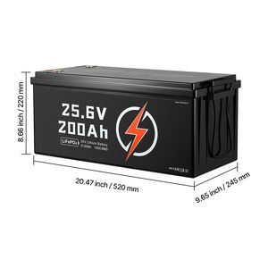 Batteria al Litio LiFePO4 24V 200Ah a Ciclo Profondo Ricaricabile con BMS 100A Protezione da Bassa Temperatura per Varie Applicazioni - Product Image 5