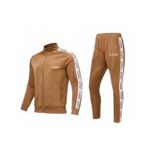 Survêtement de jogging de haute qualité, idéal pour les activités de plein air, avec coutures premium pour une longue durée de vie, style vintage, fermeture éclair. - Product Image 2