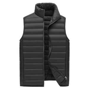 Nuevo Chaleco de Algodón para Hombre, Chaqueta Casual de Invierno, Prenda Exterior Antipelusas sin Mangas con Cierre de Cremallera, Venta al por Mayor - Product Image 1