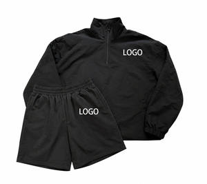 Ensemble short et veste en nylon, survêtements en nylon pour hommes, prix de gros, vêtements pour hommes de haute qualité, ensemble survêtement coupe-vent avec logo - Product Image 5