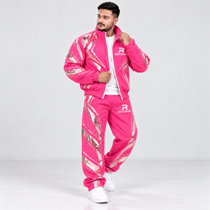 Conjunto Deportivo de 2 Piezas para Hombre, Chaqueta Cortavientos y Pantalones Jogger de Nailon Personalizados, Proveedor Mayorista OEM ODM, Logotipo Personalizado - Product Image 2