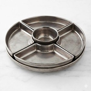 Assiette à dessert en plastique de forme irrégulière, couleur unie, design minimaliste, idéale pour la table, les fêtes, les collations et le service des aliments. - Product Image 5
