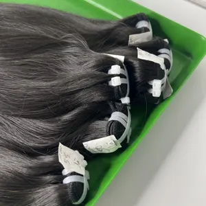 100% 未加工的巴西黑骨直纬纱机双拉束从Qhair