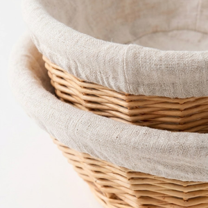 Round Lined Wicker Proofing <b>Basket</b> Natural <b>Bread</b> Dough Fermentation <b>Basket</b> for Sourdough Baking Wholesale Supply - Product Image 2