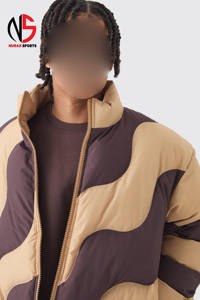 Chaqueta Acolchada con Cuello Tipo Camisero Nurak, Diseño Moderno con Logotipo Personalizado, Color Marrón, Cortavientos, Chaqueta de Plumón para Hombre - Product Image 6