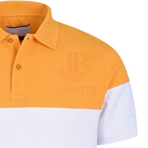 Polos pour hommes de qualité supérieure, couleur contrastée, fabriqués avec les meilleurs matériaux, vente en gros, manches courtes. - Product Image 3