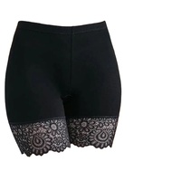 Shorts de sécurité en modal taille haute pour femmes, respirants, en dentelle, extensibles, culottes légères, prévention des fuites