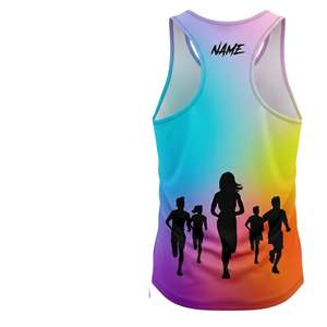 OEM/ODM Custom Team Logo Sublimated Men's Eco-Friendly Marathon Singlet Quick Dry Spandex/Polyester Sleeveless <b>Running</b> Jersey - Product Image 3