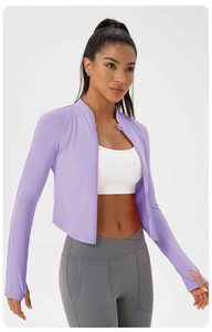 Women's Athletic Zip Up <b>Jacket</b> Quick Dry Breathable Gym <b>Workout</b> Running Training Activewear Fitness Outerwear - Product Image 4