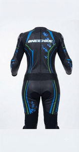 Traje de Motociclismo para Mujer, Homologado CE Nivel 2, Armadura de Cuero Vacuno/Canguro, Mono de 1 Pieza para Pista - Product Image 2