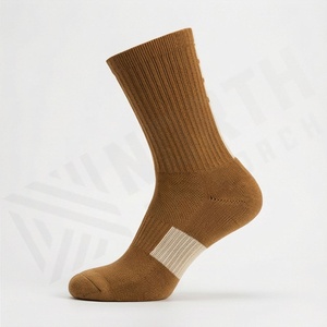<b>Men</b> Basketball <b>Sport</b> <b>Socks</b> Luxury Brand Logo Custom Knitted Breathable Athletic Cushion Performance Durable Customized Color Fit - Product Image 3