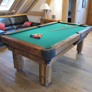 Table de billard d'intérieur personnalisable 7ft 8ft 9ft avec structure en bois massif et design haut de gamme - Product Image 1