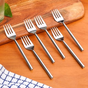 Stainless Steel Forks And Spoons <b>Mirror</b> Polish Long Handle Minimalist Design Dishwasher Safe Cutlery Set - Product Image 3