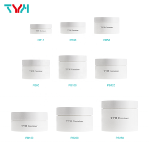 ขวดครีมเปล่ารอบ PP ขนาด100มล. ในผนังคู่พร้อมฝาเกลียว PP ABS (PB100)
