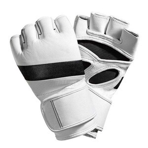 ถุงมือต่อสู้ MMA แบบปรับแต่งได้พร้อมโลโก้ตามสั่ง สายรัดข้อมือปรับได้ สำหรับการฝึกซ้อมมวยและศิลปะการต่อสู้ ถุงมือ MMA สำหรับการฝึกกราปลิง - Product Image 1