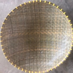 Handmade Folding Bamboo Fruit <b>Basket</b> With Net Cover Bamboo Winnowing <b>Basket</b> From Vietnam Bamboo <b>storage</b> Serving Tray Lid - Product Image 5