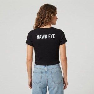 T-shirts pour femmes en spandex, couleur unie, personnalisables, coupe ample, col halter, broderies, strass, respirants, design unique - Product Image 2
