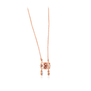 GLEAMORA ENTERPRISE Pendentif Cœur en Or Rose avec Diamant de Laboratoire Taille Brillant pour Femme, Tendance, 18K, Usage Quotidien, Couleur H Blanc - Product Image 2