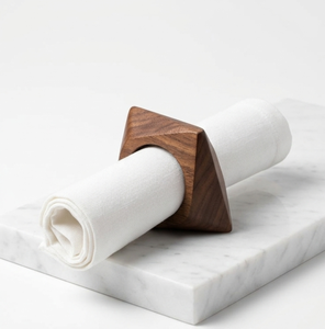 Anneau de serviette en bois moderne, design ajouré, largeur 5 cm, décoration de table durable, utilisation pour mariage - Product Image 2