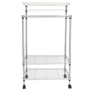 Scaffale da Cucina Regolabile a 4 Ripiani, Supporto per Forno a Microonde, Carrello Portaoggetti - Product Image 3