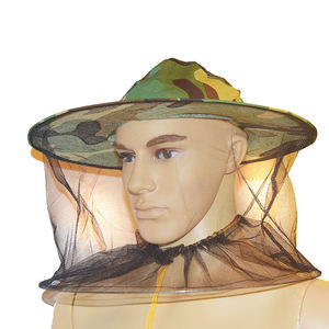 Voile d'apiculteur camouflage avec filet facial en maille pour activités extérieures, protection respirante anti-abeilles - Product Image 4