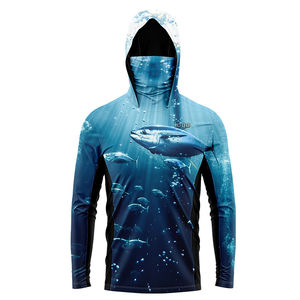 Hoodie de pêche pour hommes tendance, fournisseur en gros, nouveau design, protection solaire, respirant, séchage rapide, manches longues - Product Image 4