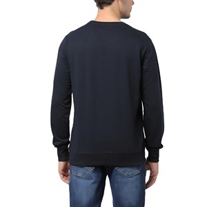 Sudadera de Cuello Redondo para Hombre, Color Sólido, Informal, de Punto, de Algodón, Corte Regular, para Otoño - Product Image 2