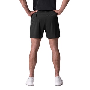 Pantalones Cortos Casuales para Hombre, Estilo Urbano, Tinte Uniforme, Secado Rápido, Duraderos, con Bolsillo Completo con Cremallera, Cintura Elástica, Cintura Media, Pantalones Cortos Sólidos en Oferta - Product Image 2