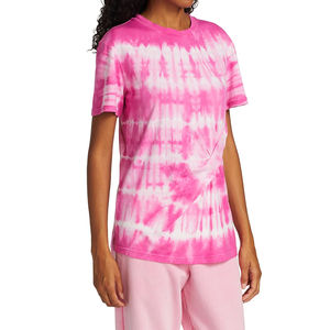 T-shirt imprimé en coton rose tie-dye pour femme, nouvelle collection, haute qualité, service OEM, best-seller, à prix raisonnable - Product Image 4