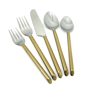 Simplicity Stainless Steel Designer Cutlery Set Royal Style <b>Flatware</b> with Twist Handle New Fancy Spoon Knife Fork for Dining - Product Image 6