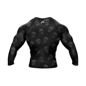 White and Black BJJ Professional Training Men Women Kingz Rash Guard Ranked Short <b>Sleeve</b> Rashguard - Product Image 2