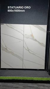 Azulejos de porcelana de 80x160cm con aspecto de mármol, resistentes a los arañazos, para suelo y pared, con borde rectificado, al mejor precio. - Product Image 5