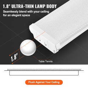 Lampada LED Avvolgente da 4FT 50W 5500LM Luce Diurna 6500K, Plafoniera a Incasso, Confezione da 4 per Cucina, Negozio e Casa - Product Image 5