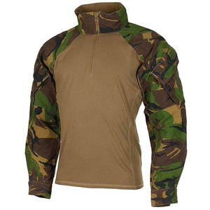 Men's Camouflage Tactical <b>Shirt</b> Full Sleeve Zipper Stand Collar Quick Dry Workwear Style Outdoor Casual <b>Shirts</b> - Product Image 1