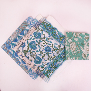 ผ้าพันคอคราฟท์จาไพร ผ้าฝ้ายออร์แกนิคพิมพ์ลายดอกไม้ด้วยมือ เป็นมิตรต่อสิ่งแวดล้อม ระบายอากาศได้ดี ใช้ได้หลากหลาย สำหรับผู้ชายและผู้หญิง - Product Image 4