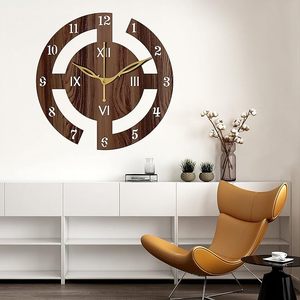 Natural Wooden <b>Clock</b> Budget Friendly Stylish <b>Wall</b> <b>Clock</b> for Living Room <b>Bedroom</b> Office Natural Wooden <b>Wall</b> <b>Clock</b> - Product Image 5
