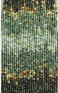 ลูกปัดหินทัวร์มาลีนสีน้ำเงินธรรมชาติทรงกลมเจียระไน สวยงามหลากสี สำหรับทำเครื่องประดับ - Product Image 2