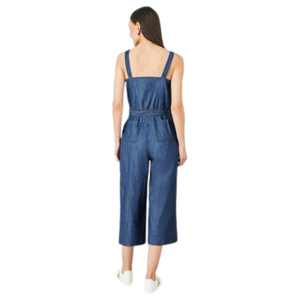 Mono vaquero de moda para mujer, casual, de pierna ancha, venta al por mayor de fábrica - Product Image 2