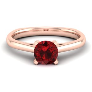 REYES Wholesale Price 925 Sterling Silver Moissanite Engagement <b>Rings</b> 14K 18K Gold Plated <b>Garnet</b> Gemstone Women Fine Jewelry - Product Image 1