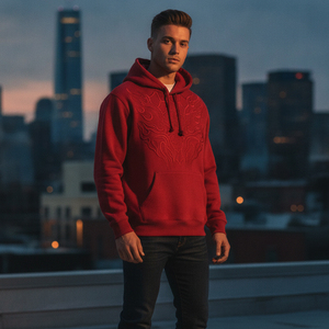 Custom Chenille Patch Spider Hoodie Mens Heavyweight Cotton Fleece Hoody Wholesale Tracksuit <b>Hip</b> Hop Sweatshirts - Product Image 5