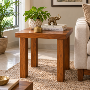 Modern Eco-Friendly Wooden <b>End</b> <b>Table</b> Square Side <b>Table</b> Compact Accent <b>Table</b> for Bedroom <b>Living</b> <b>Room</b> Apartment Hotel - Product Image 3