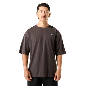 T-shirt Homme Oversize à Manches Courtes Coupe Ample Décontracté Streetwear Coton Haut de Gamme pour Entraînement OEM Vente en Gros - Product Image 1